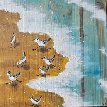 「Birds」というタイトルの絵画 Tatiana Potseluevaによって, オリジナルのアートワーク, アクリル