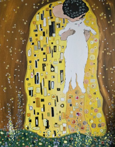 Pittura intitolato "Not Klimt but The K…" da Tatiana Potselueva, Opera d'arte originale, Acrilico