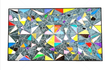 Tekening getiteld "MINERALI  ( 2020 )" door Giovanni Battista Cau, Origineel Kunstwerk, Gelpen