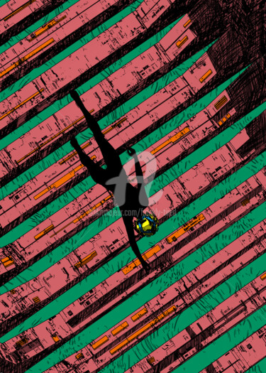 The Voyage #2 「The Voyage #2」というタイトルのデジタルアーツ Francisco Tabakman (Frankly Tired)によって, オリジナルのアートワーク, 2Dデジタルワーク artwork_cat.にマウント