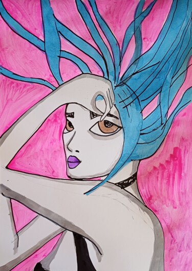 Drawing titled "May bay line" by Ashton Knighting, Original Artwork, Ink