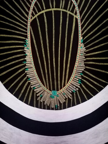 "Parure" başlıklı Resim Sophie Ong tarafından, Orijinal sanat, Tükenmez kalem