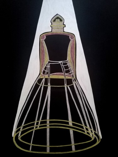 Crinoline "Crinoline" başlıklı Resim Sophie Ong tarafından, Orijinal sanat, Tükenmez kalem