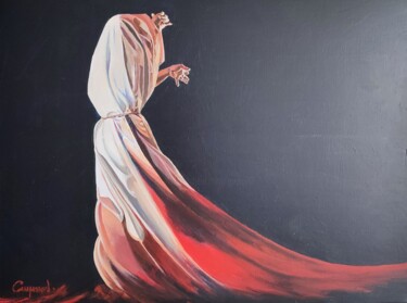 Malarstwo zatytułowany „Flamenco” autorstwa Roland Guyomard, Oryginalna praca, Akryl