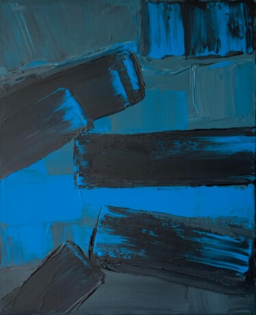 Pittura intitolato "Liguri" da Marina Gorbachova, Opera d'arte originale, Smalto Montato su Pannello di legno