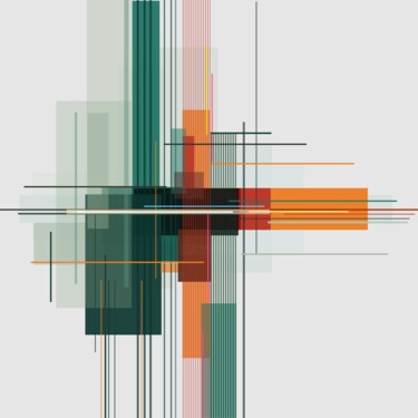 Structural Interference 7 Digitale Kunst mit dem Titel "Structural Interfer…" von Veronika Obushikhina, Original-Kunstwerk, Digitale Malerei