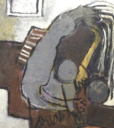 Pittura intitolato "Composition 7030" da Engelina Zandstra, Opera d'arte originale, Acrilico Montato su Telaio per barella i…