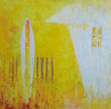 Schilderij getiteld "Сон. Бабуся це ти .…" door Leonid Shatsylo (Leo Adam), Origineel Kunstwerk, Olie
