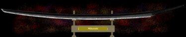 数字艺术 标题为“Mikazuki Munechika…” 由Marun Bönninghaus, 原创艺术品, 数字油画