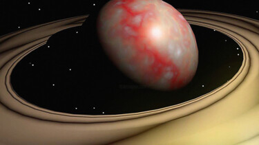 Arte digitale intitolato "Saturno 2" da O. Soniart, Opera d'arte originale, Modellazione 3D