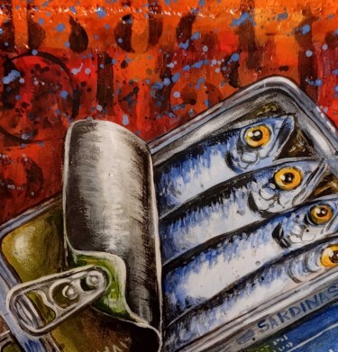 绘画 标题为“Sardine 3” 由Carlos Rojas, 原创艺术品, 丙烯