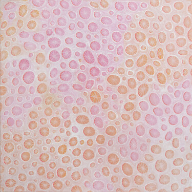 Картина под названием "Coral Forms" - Jennifer Bell, Подлинное произведение искусства, Акрил