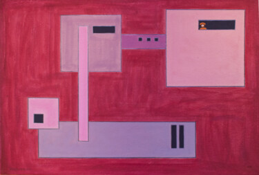 constructo visual 17 Painting titled "constructo visual 17" by Ojolo - Abel García, Original Artwork, Oil
