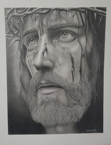 Desenho intitulada "El rostro" por Diana Carolina Gallego Ruiz, Obras de arte originais, Lápis