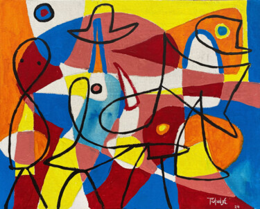 Figuras coloridas 绘画 标题为“Figuras coloridas” 由Enrique Pichardo, 原创艺术品, 丙烯