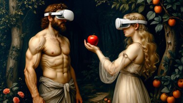 Цифровое искусство под названием "Il Peccato Virtuale" - Luisonart, Подлинное произведение искусства, Изображение, сгенериро…