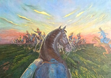 With you until the end Pittura intitolato "With you until the…" da Shaliko Saghatelyan, Opera d'arte originale, Olio Montato su Pannello di legno
