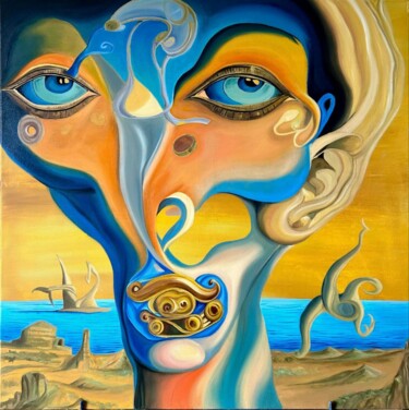 Pintura intitulada "Metaverse" por Katyia Mastrorocco (Masatro.lab), Obras de arte originais, Óleo