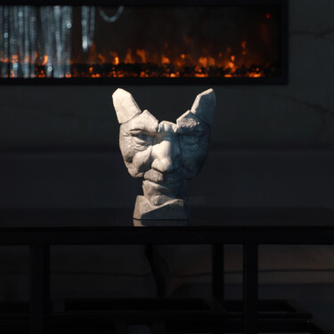 Sculpture titled "Серые Крылья" by Dima Sol, Original Artwork, Cement