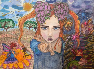 "Future" başlıklı Resim Oana Arabagiu tarafından, Orijinal sanat, Suluboya