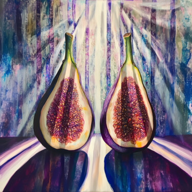 Digitale Kunst getiteld "Sacred halves. 2 pa…" door Milouu, Origineel Kunstwerk, Digitaal Schilderwerk