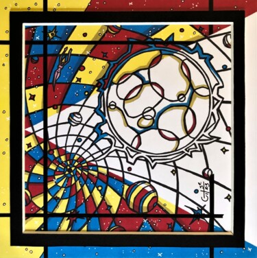 Drawing titled "313- à 4, passe enc…" by Vincent Gibert, Original Artwork, Marker