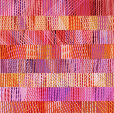 Pittura intitolato "Bright Summer" da Diana Large, Opera d'arte originale, Acrilico Montato su Telaio per barella in legno