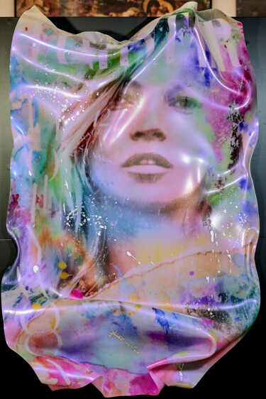 Pittura intitolato "Kate Moss Vanityfair" da Floyd Douglas, Opera d'arte originale, Resina