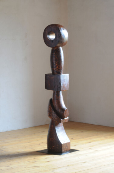 "Renaissance 1" başlıklı Heykel Stephane Carel tarafından, Orijinal sanat, Ahşap