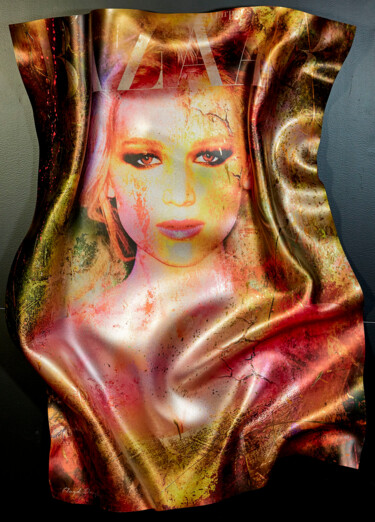 Pittura intitolato "Jennifer Lawrence B…" da Floyd Douglas, Opera d'arte originale, Resina