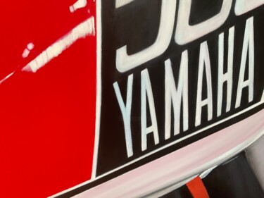 绘画 标题为“Yamaha Xt 500 moto…” 由Gilbert Duchamp, 原创艺术品, 丙烯