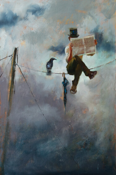 Schilderij getiteld "И снова доброе утро." door Andrei Iakovlev, Origineel Kunstwerk, Olie
