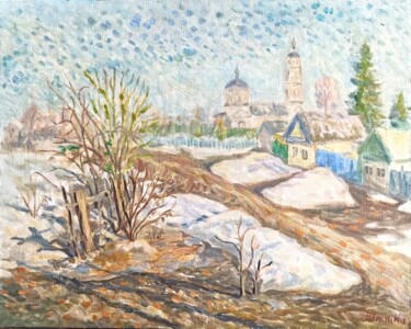 "Spring Day" başlıklı Tablo Shaliko Saghatelyan tarafından, Orijinal sanat, Petrol Ahşap panel üzerine monte edilmiş