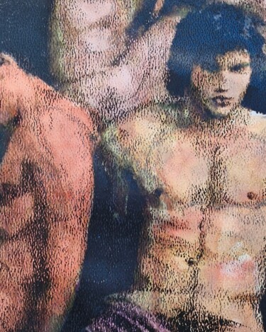 제목이 "boys"인 미술작품 Adrian Grove로, 원작, 파스텔