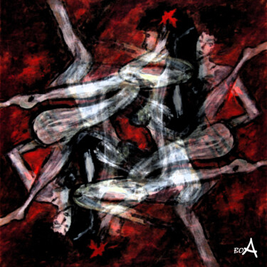 数字艺术 标题为“Moulin Rouge” 由Oksana Budnichenko, 原创艺术品, 2D数字工作