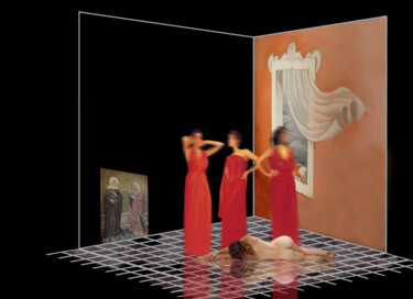 数字艺术 标题为“Room and Women in R…” 由Daphna Laszlo Katzor, 原创艺术品, 数码摄影
