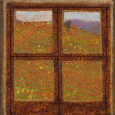 Window Pittura intitolato "Window" da Ta Vira, Opera d'arte originale, Olio Montato su Telaio per barella in legno