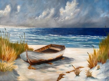 Painting titled "A Quiet Escape" by Anya Tasheva, Original Artwork, Oil