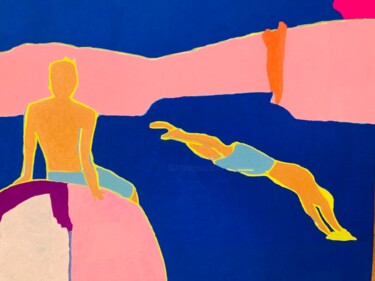 Pintura intitulada "Es vedrà" por Florian Parra, Obras de arte originais, Acrílico Montado em Armação em madeira