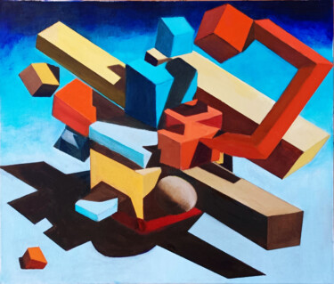 "Agglomerato astratto" başlıklı Tablo Dario Somigli tarafından, Orijinal sanat, Petrol