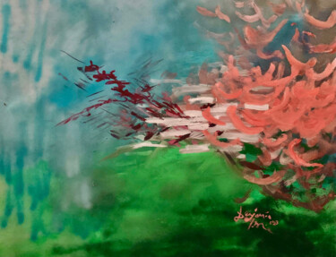 Spring Blossom In New Jersey, USA Schilderij getiteld "Spring Blossom In N…" door Benjamin L.M., Origineel Kunstwerk, Acryl