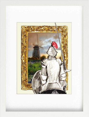 "Don Quijote" başlıklı Dijital Sanat Göknil Gümüş Sungurtekin tarafından, Orijinal sanat, Dijital Resim Diğer sert panel üze…