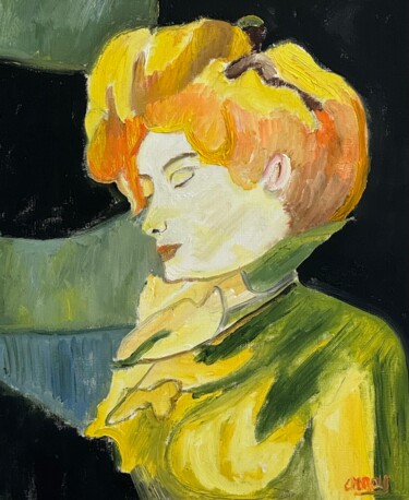 Schilderij getiteld "Rêverie" door Claire Marie Gay, Origineel Kunstwerk, Olie