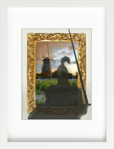 Arte digitale intitolato "Don Quixote II - Ob…" da Göknil Gümüş Sungurtekin, Opera d'arte originale, Pittura digitale Montat…