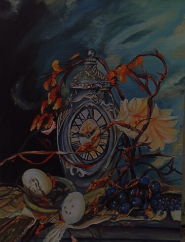 Pintura intitulada "Sonbahar" por Manolya Aksu, Obras de arte originais, Acrílico Montado em Armação em madeira
