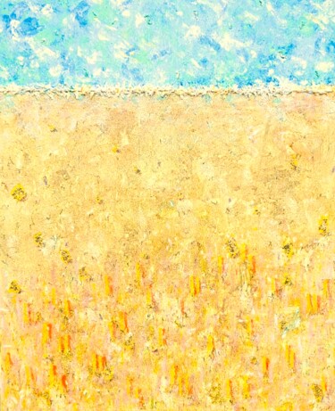 Painting titled "Midday Light" by Marian Gorin, Original Artwork, Acrylic Mounted on Wood Stretcher frame