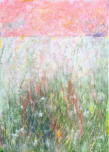 绘画 标题为“Shimmering” 由Marian Gorin, 原创艺术品, 丙烯 安装在木质担架架上