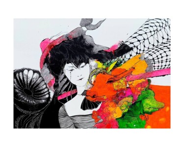 Pintura intitulada "Asian School girl" por Olga Vakhonina, Obras de arte originais, Acrílico