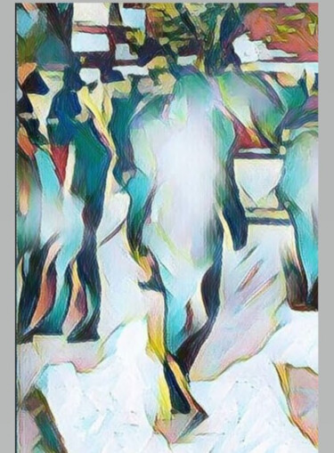 Gravures & estampes intitulée "Souls know each oth…" par Banu Muazzez Arpalı, Œuvre d'art originale, Peinture numérique