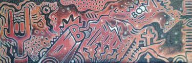 Peinture intitulée "Boom" par Alexis Bernardi, Œuvre d'art originale, Acrylique Monté sur Châssis en bois